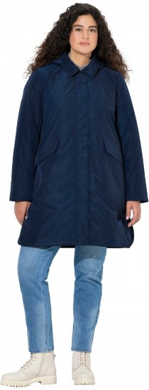 Ulla Popken HYPRAR Functional Parka Navy - Bundy - 
