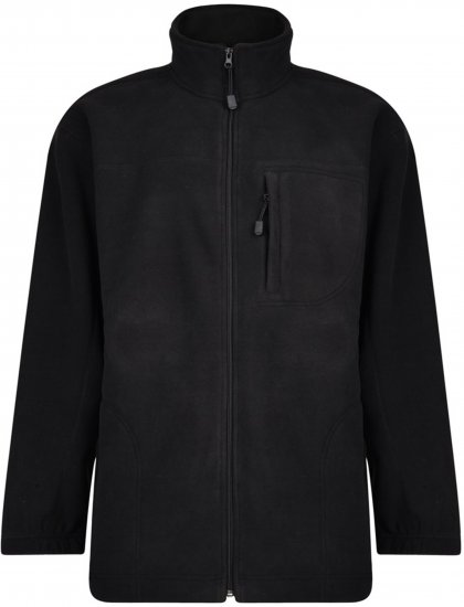 Espionage FL014 Bonded Fleece Jacket Black - Bundy - Bundy Nadměrné Velikosti - 2XL-8XL