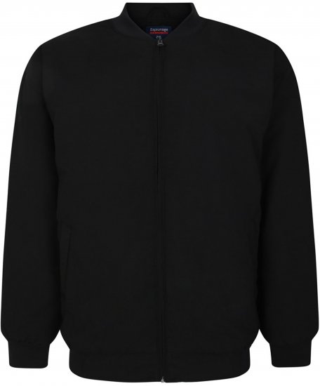 Espionage JT123 Padded Oxford Jacket Black - Bundy - Bundy Nadměrné Velikosti - 2XL-8XL