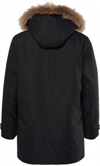 Men Plus Parka With Fur Hood Black - Bundy - Bundy Nadměrné Velikosti - 2XL-8XL