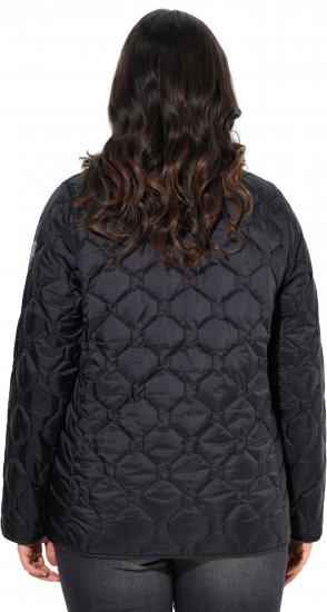Ulla Popken HYPRAR Lightweight Quilted Water-Repellent Jacket Black - Bundy - 