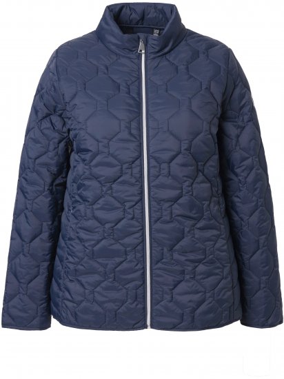 Ulla Popken HYPRAR Lightweight Quilted Water-Repellent Jacket Navy - Bundy - 