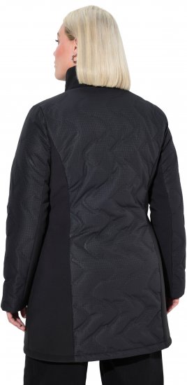 Ulla Popken HYPRAR Laser Quilted Jacket Black - Bundy - 