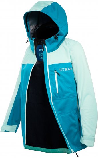 Ulla Popken HYPRAR Lightweight Triple Function Jacket Turquoise - Bundy - 
