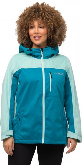 Ulla Popken HYPRAR Lightweight Triple Function Jacket Turquoise - Bundy - 