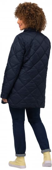 Ulla Popken Quilted Jacket Navy - Bundy - 
