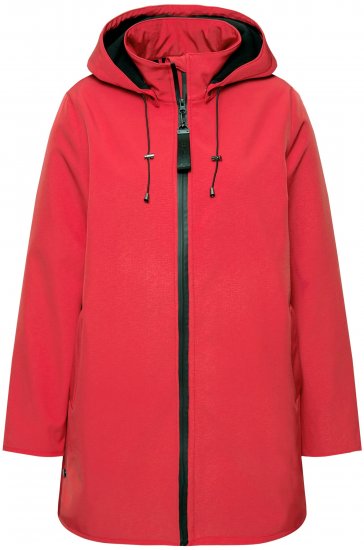 Ulla Popken HYPRAR Softshell Fleece-Lined Jacket Salsa Red - Bundy - 