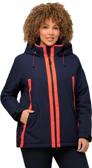 Ulla Popken HYPRAR Waterproof Triple Function Jacket Navy - Bundy - 
