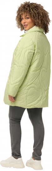 Ulla Popken HYPRAR Heart Quilted Jacket Light Sage - Bundy - 