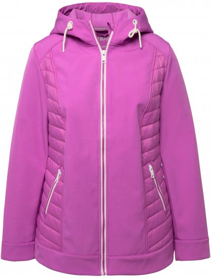 Ulla Popken Hyprar Quilt Mix Jacket Light Heather - Bundy - 