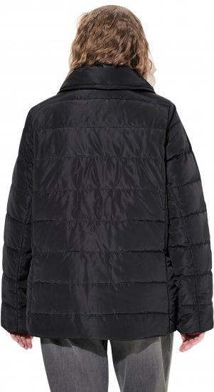 Ulla Popken Quilted Puffer Coat Black - Bundy - 