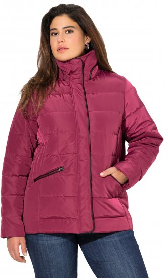 Ulla Popken Quilted Puffer Coat Carmine Red - Bundy - 