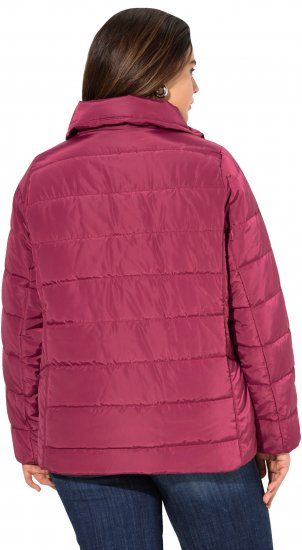 Ulla Popken Quilted Puffer Coat Carmine Red - Bundy - 
