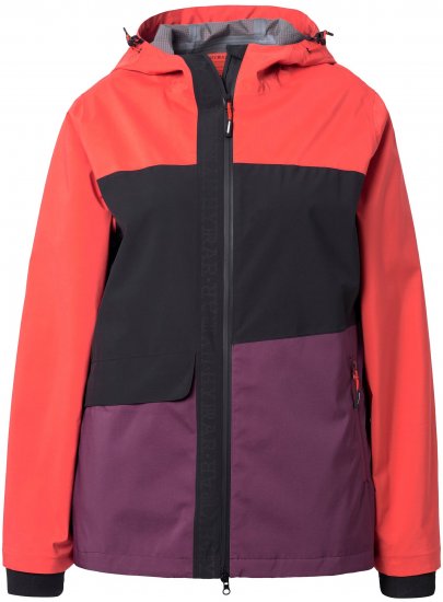 Ulla Popken HYPRAR Triple Function Jacket Dark Cherry - Bundy - 