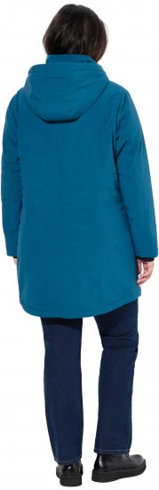 Ulla Popken HYPRAR Long Softshell Jacket Ocean Blue - Bundy - 
