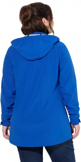 Ulla Popken HYPRAR Triple Function Longline Softshell Jacket Peacock Blue - Bundy - 