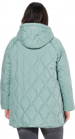 Ulla Popken HYPRAR Quilted Water Repellent Jacket Mint Green - Bundy - 