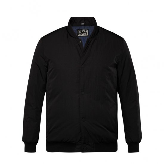 STHUGE Bomber Jacket Quilted Black - Bundy - Bundy Nadměrné Velikosti - 2XL-8XL