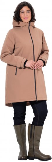 Ulla Popken HYPRAR Triple-Function Longline Jacket Camel - Bundy - 