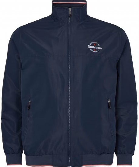 North Latitude 21171 Sporty Water Resistant 5000mm Bomber Jacket Navy - Bundy - Bundy Nadměrné Velikosti - 2XL-8XL