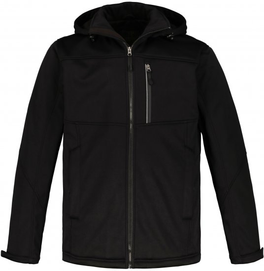 JP1880 Softshell Wind and Water Resistant Jacket Black TALL - TALL bundy - 