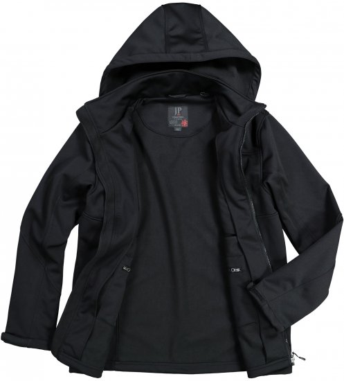JP1880 Softshell Wind and Water Resistant Jacket Black TALL - TALL bundy - 