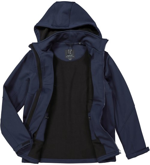 JP1880 Jacket Fleece Lined Softshell Navy - Bundy - Bundy Nadměrné Velikosti - 2XL-8XL