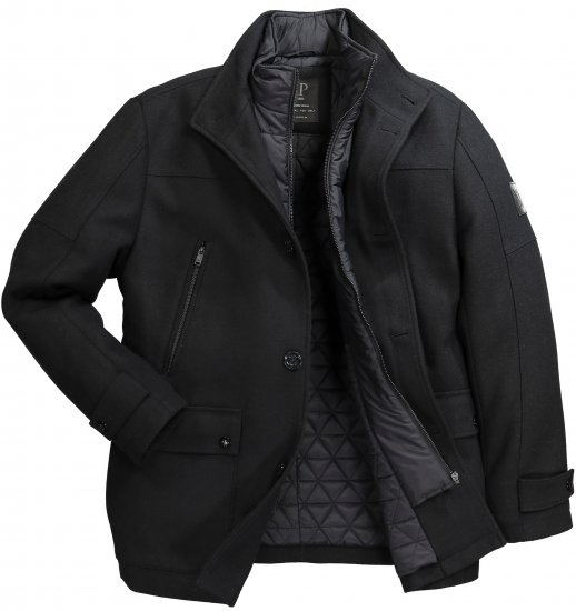 JP1880 Jacket Water-repellent Warm Black - Bundy - Bundy Nadměrné Velikosti - 2XL-8XL