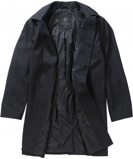 JP1880 Coat Wool Blend Water Repellent Dark Grey - Bundy - Bundy Nadměrné Velikosti - 2XL-8XL