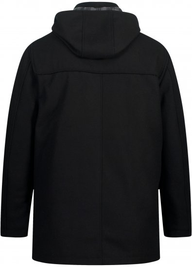 JP1880 Dufflecoat Water-repellent Black - Bundy - Bundy Nadměrné Velikosti - 2XL-8XL