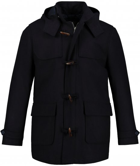 JP1880 Duffle Coat Water Repellent with Detachable Hood Navy - Bundy - Bundy Nadměrné Velikosti - 2XL-8XL