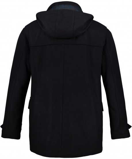 JP1880 Duffle Coat Water Repellent with Detachable Hood Navy - Bundy - Bundy Nadměrné Velikosti - 2XL-8XL