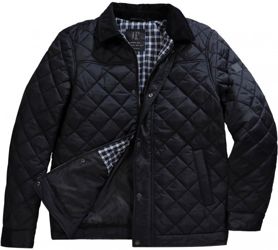 JP1880 Jacket Quilted Black - Bundy - Bundy Nadměrné Velikosti - 2XL-8XL