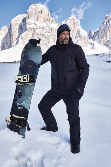 Jay-Pi Ski Jacket Functional Waterproof Windproof Breathable Black - Lyžařské oblečení - 