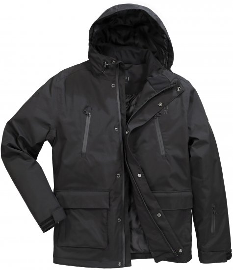 Jay-Pi Ski Jacket Functional Waterproof Windproof Breathable Black - Lyžařské oblečení - 