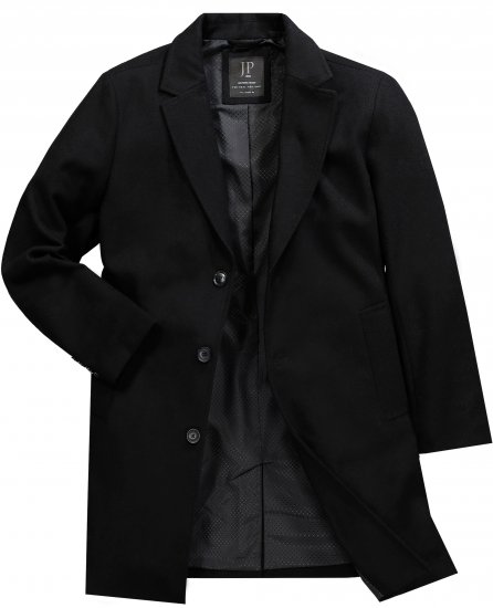 JP1880 Coat Classic Wool Blend Black - Bundy - Bundy Nadměrné Velikosti - 2XL-8XL