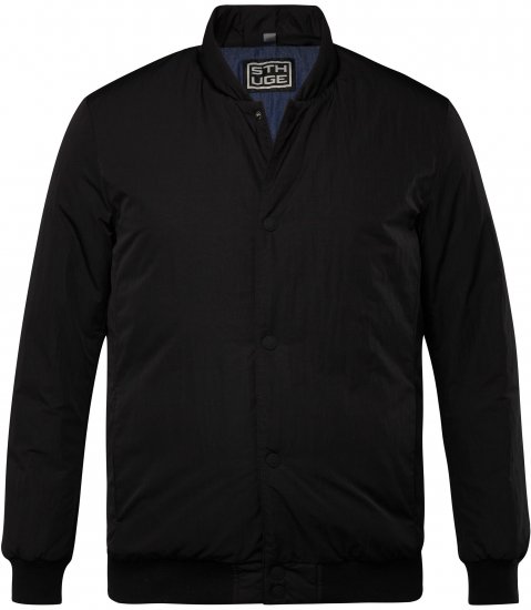 STHUGE Bomber Jacket Quilted Black - Bundy - Bundy Nadměrné Velikosti - 2XL-8XL