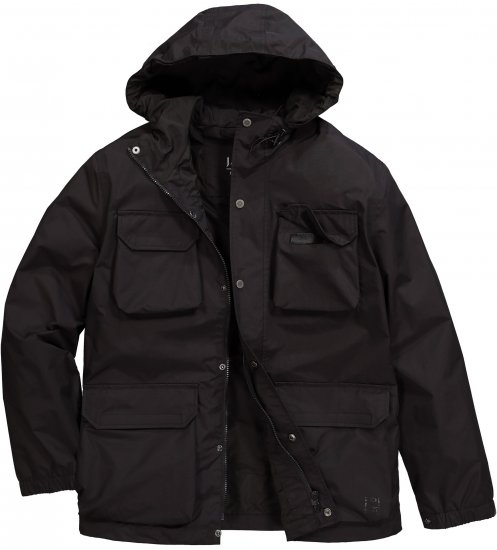Jay-Pi Jacket Technical Weatherproof Stomach Fit Black - Bundy - Bundy Nadměrné Velikosti - 2XL-8XL
