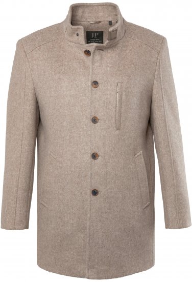 JP1880 Coat Wool Blend Beige Melange - Bundy - Bundy Nadměrné Velikosti - 2XL-8XL