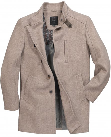 JP1880 Coat Wool Blend Beige Melange - Bundy - Bundy Nadměrné Velikosti - 2XL-8XL