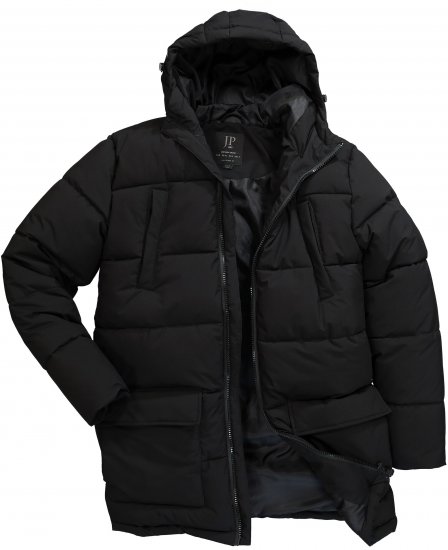 JP1880 Quilted Parka with Multiple Pockets Black - Bundy - Bundy Nadměrné Velikosti - 2XL-8XL