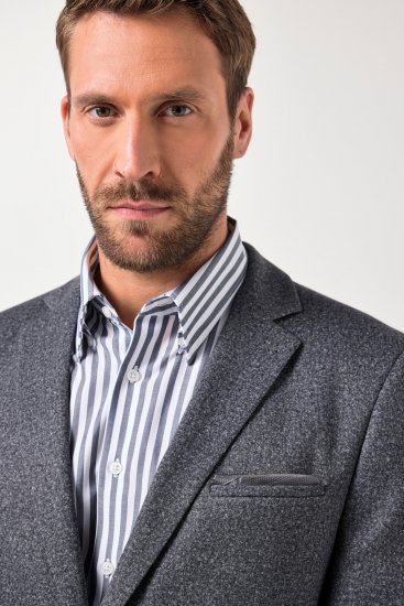 JP1880 Jacket Business Donegal Graphite Grey - Bundy - Bundy Nadměrné Velikosti - 2XL-8XL