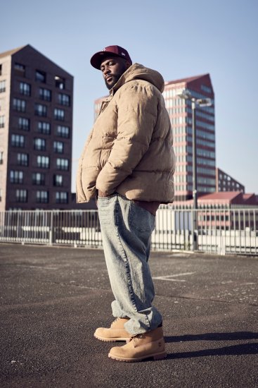 STHUGE Jacket Puffer With Warm Quilting Beige - Bundy - Bundy Nadměrné Velikosti - 2XL-8XL