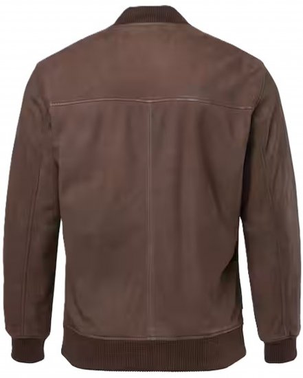 JP1880 Jacket Buffed Nubuck Lamb Leather Brown - Bundy - Bundy Nadměrné Velikosti - 2XL-8XL