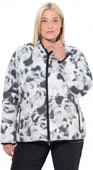 Ulla Popken HYPRAR Reversible Printed Jacket Black - Bundy - 