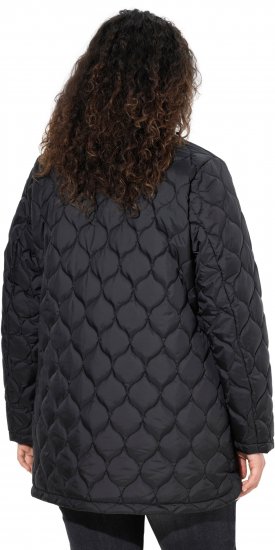 Ulla Popken HYPRAR Water-Repellent Quilted Jacket Black - Bundy - 