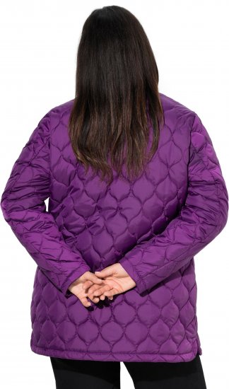 Ulla Popken HYPRAR Water-Repellent Quilted Jacket Plum - Bundy - 