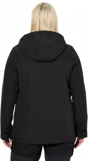 Ulla Popken HYPRAR Softshell Fleece Lined Jacket Black - Bundy - 