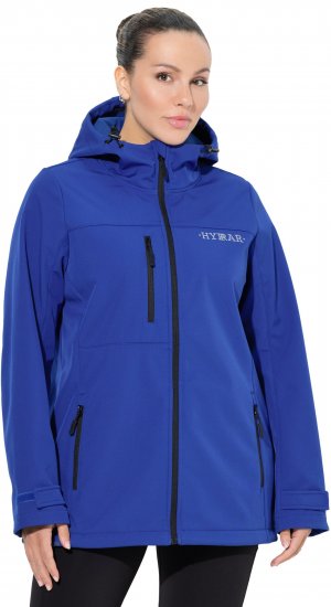Ulla Popken HYPRAR Softshell Fleece Lined Jacket Capri Blue - Bundy - 