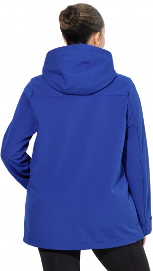 Ulla Popken HYPRAR Softshell Fleece Lined Jacket Capri Blue - Bundy - 